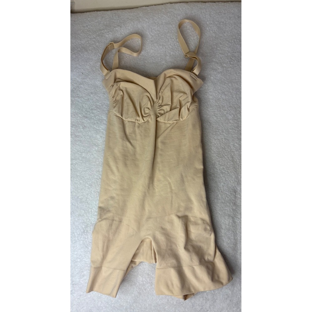 Skims Sculpting Mid Thigh Bodysuit Sand Beige Shapewear XS/S